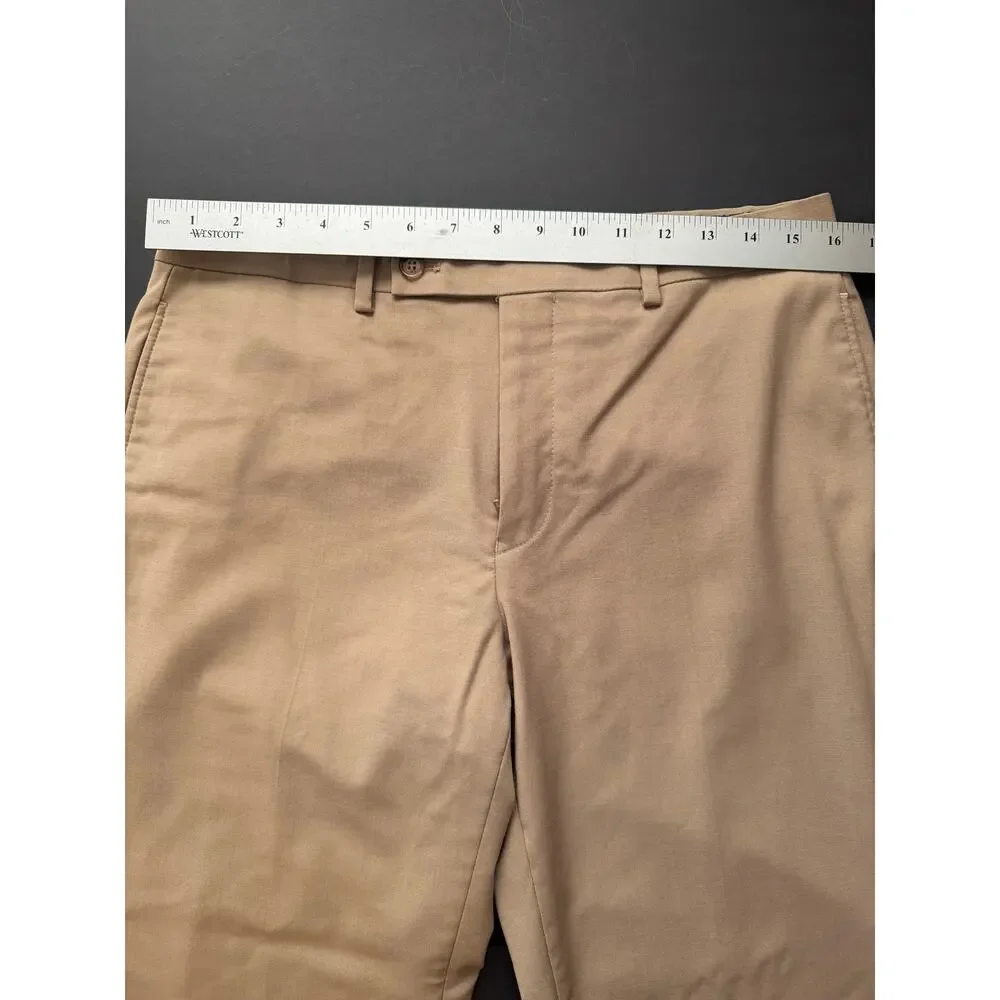 Lauren Ralph Lauren Men’s 32x30 High‑Performance Wool Pants – Tan Khaki